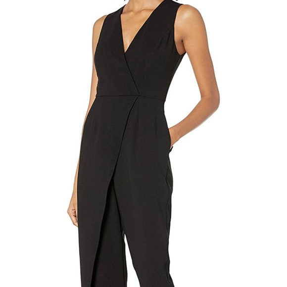 BCBGeneration Vest Jumpsuit Black, Size 0, New - Picture 2 of 8